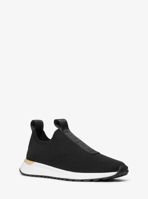 Damske Tenisky Michael Kors Bodie Logo Tape Mesh Slip-On Čierne - Topanky Michael Kors Akcia | XNTUP-9681